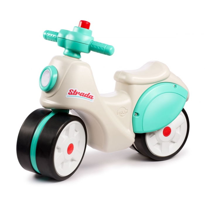 Falk Toddler Strada Scooter Toy, Ride-On Motocycle with Silent Wheels, Directional Handlebars, and Horn +1.5 years FA801S