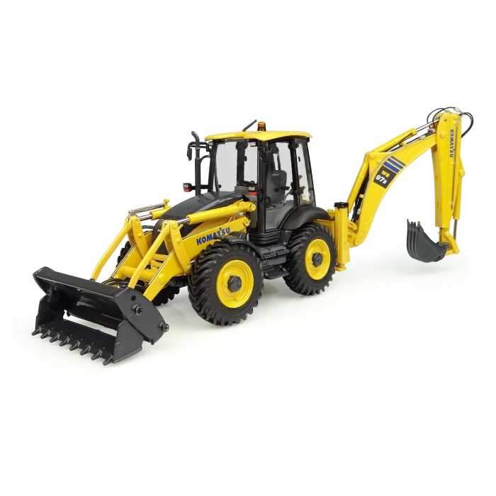 Komatsu WB97S-8 4WD Backhoe Loader 1:50 Scale Diecast Replica UH8139