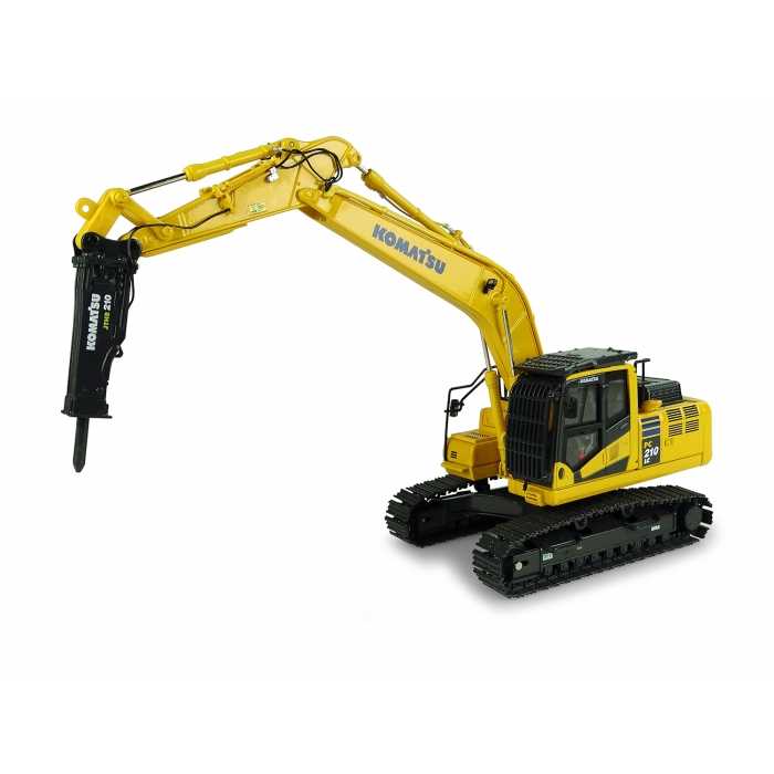 Komatsu PC210LC-11 with Hammer Drill Excavator 1:50 Scale Diecast Replica UH8140