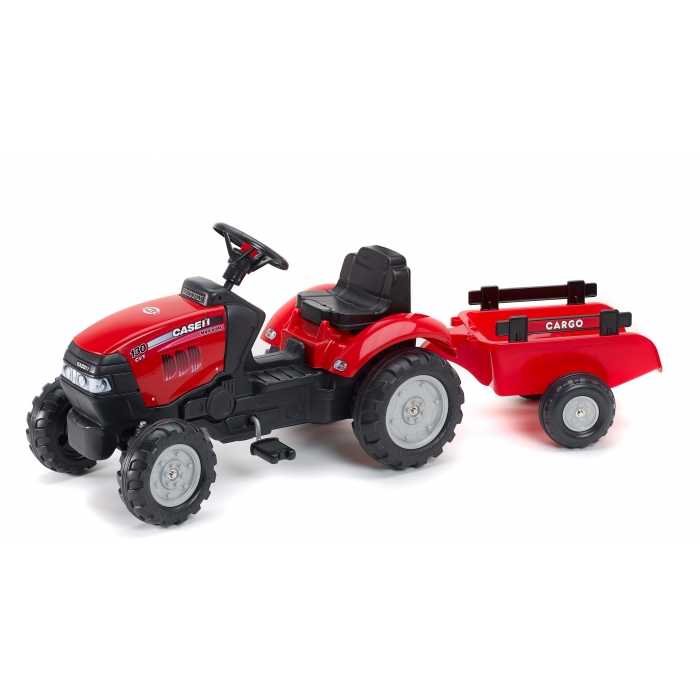 Falk Case IH Maxxum CVX 130 Pedal Tractor with Trailer, Ride-on + 2 Years FA961B